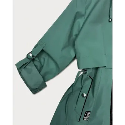 Dámska jarná bunda MODA0409 šedozelená