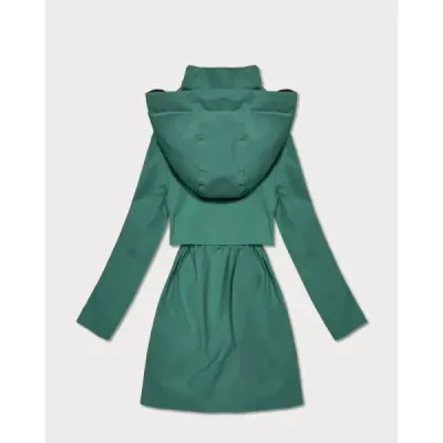 Dámska jarná bunda MODA0409 šedozelená