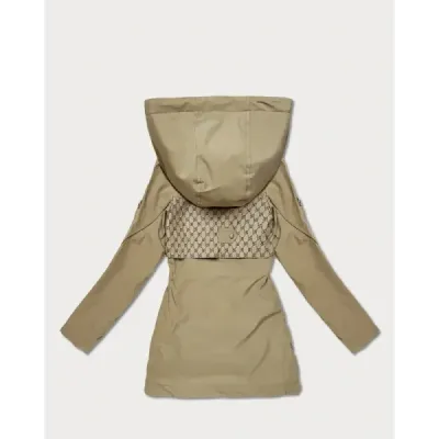 Dámska jarná bunda MODA0412 piesková