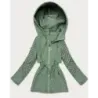 Dámska jarná bunda MODA0412 šedozelená
