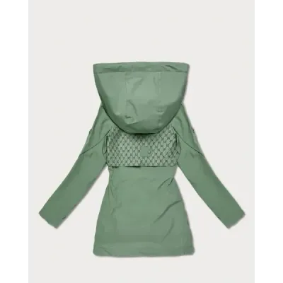 Dámska jarná bunda MODA0412 šedozelená
