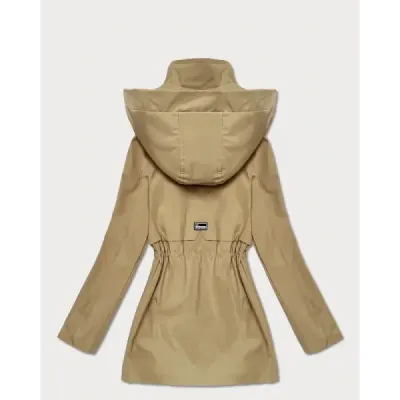 Tenká dámska jarná bunda MODA0410 piesková