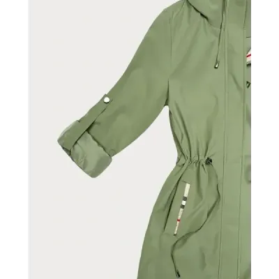 Tenká dámska jarná bunda MODA0411 khaki