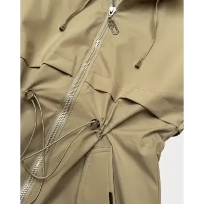 Dámska jarná bunda MODA0412 piesková
