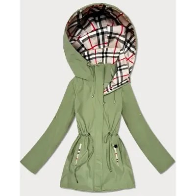 Tenká dámska jarná bunda MODA0411 khaki