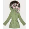 Tenká dámska jarná bunda MODA0411 khaki