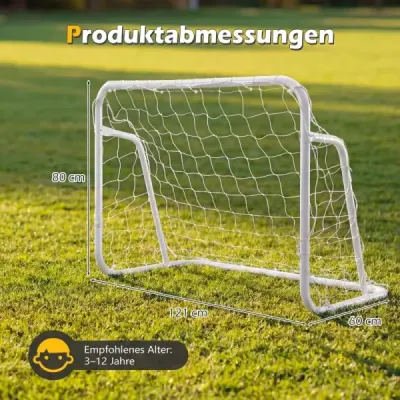 Futbalová bránka s vysoko odolnou sieťou a kovovým rámom Záhradné futbalové bránky odolné voči poveternostným vplyvom pre deti a dospelých
