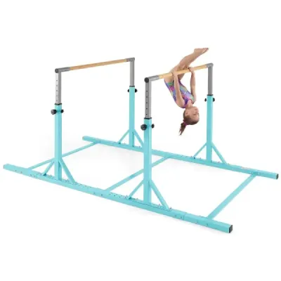 Gymnastika Hrazda do 100 kg Nosnosť Výškovo nastaviteľná a šírkovo nastaviteľná hrazda Tirkisová