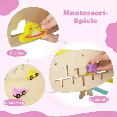 Montessori lezecká sada Drevený lezecký trojuholník s oblúkovou rampou a lezeckou stienkou Skladateľná lezecká sada Príroda + Macaron