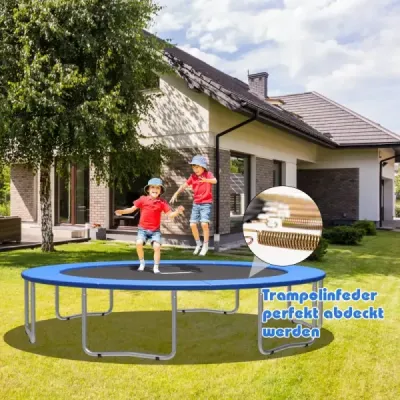 Trampolínová podložka 427 cm x 427 cm x 10 cm Trampolínové cvičenie Fitness Gymnastika Trampolínová podložka Modrá