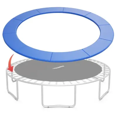 Trampolínová podložka 427 cm x 427 cm x 10 cm Trampolínové cvičenie Fitness Gymnastika Trampolínová podložka Modrá