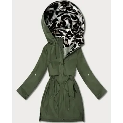 Dámska jarná bunda MODA8521 khaki