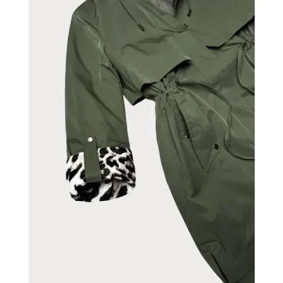 Dámska jarná bunda MODA8521 khaki