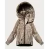 Dámska jarná  bunda MODA8591 béžová