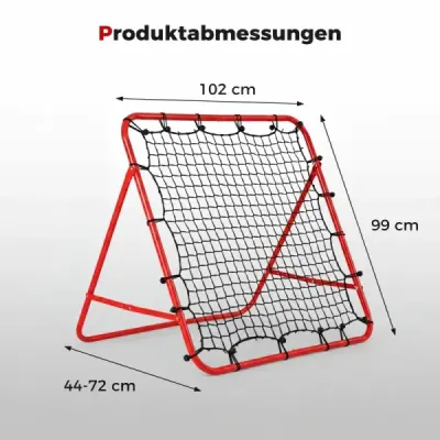 Rebounder pre futbal s 5 nastaviteľnými uhlami Skladacie rebound sieť Futbalová sieť 100 x 100 cm