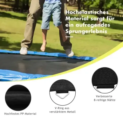 φ 366 cm PP trampolína skákacie plátno trampolínové skákacie plátno skákacie podložka trampolínové príslušenstvo čierna