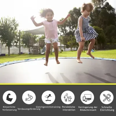 φ 366 cm PP trampolína skákacie plátno trampolínové skákacie plátno skákacie podložka trampolínové príslušenstvo čierna