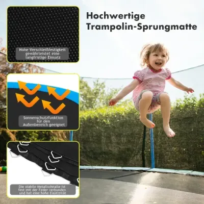 φ 366 cm PP trampolína skákacie plátno trampolínové skákacie plátno skákacie podložka trampolínové príslušenstvo čierna