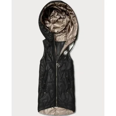 Tenké dámska vesta, čierna MODA8583