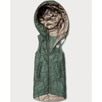 Tenké dámska vesta, khaki MODA8583