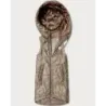Tenké dámska vesta, béžová MODA8583