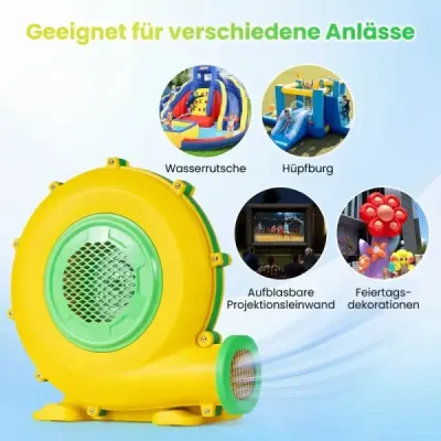 950W nafukovací ventilátor s rukoväťou a zemnými hrotmi Radiálny ventilátor