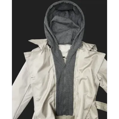 Dámsky trench kabát MODA2252 svetlobéžový