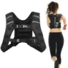 8 kg záťažová vesta, tréningová vesta s reflexnými pruhmi a nastaviteľným popruhom, fitness vesta