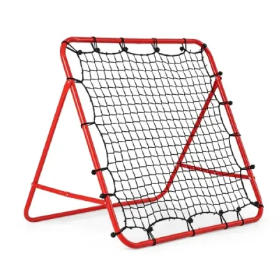 Rebounder pre futbal s 5 nastaviteľnými uhlami Skladacie rebound sieť Futbalová sieť 100 x 100 cm