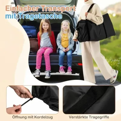 90 cm mini trampolína so svetlami, skladacia, penová rukoväť, ochranný kryt pre batoľatá, oranžová + námornícka modrá