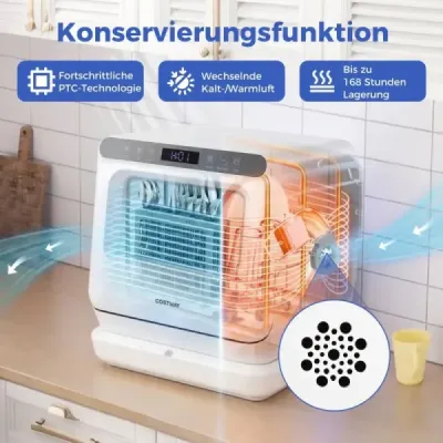 Umývačka riadu na kuchynskú linku s nádržou na vodu 8,25 l, 6 programov, biela