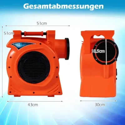 Komerčný 2300W dúchadlo s 2 HP motorom a rukoväťou dúchadla čerpadla Elektrický podstavec ventilátora