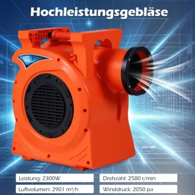 Komerčný 2300W dúchadlo s 2 HP motorom a rukoväťou dúchadla čerpadla Elektrický podstavec ventilátora