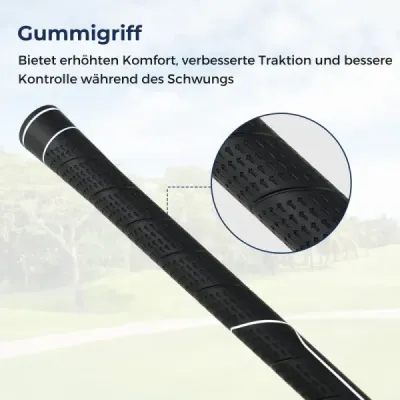 Golfový driver pre mužov, 460 cm³, hliníková palica pre pravákov s krytom hlavy a grafitovou rúčkou