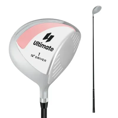 Golfový driver pre ženy, 460 cm³, hliníková palica pre pravákov s ochranným krytom a grafitovou rúčkou