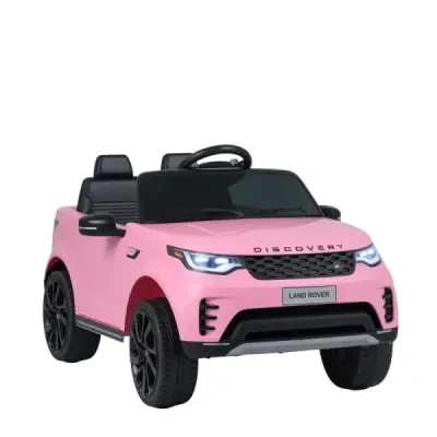 12 V detské elektrické autíčko Land Rover s odpružením, LED svetlami a hudbou, bezdrôtové, pre deti od 3 rokov, ružové