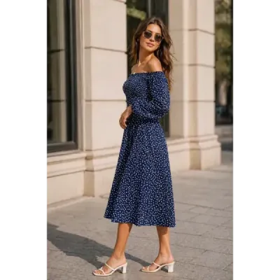 Dámske šaty MODA018 modré