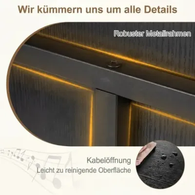 Stojan na gramofóny so širokou doskou a 4 prepážkami, stolík na vinylové platne, čierny
