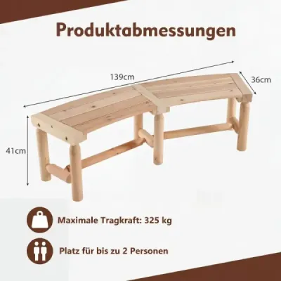Záhradná lavica bez operadla pre 2-3 osoby. Drevená lavica odolná voči poveternostným vplyvom, nosnosť do 325 kg,