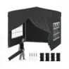 Pavilon 3 x 3 m – skladací pavilon typu „pop-up“ so 4 odnímateľnými bočnými stenami, s 3-stupňovým nastavením výšky, čierny