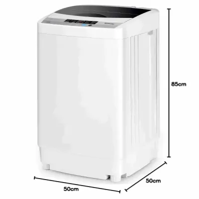 Súprava: mini sušička bielizne 5 kg, 800 W + mini práčka 4,5 kg, 310 W, 50 × 50 × 85 cm