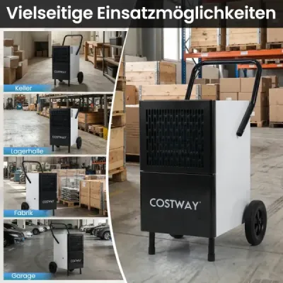 Odvlhčovač vzduchu pre komerčné použitie, 60 l/deň, odvlhčovač pre priestory s rozlohou 200 m², stavebný odvlhčovač