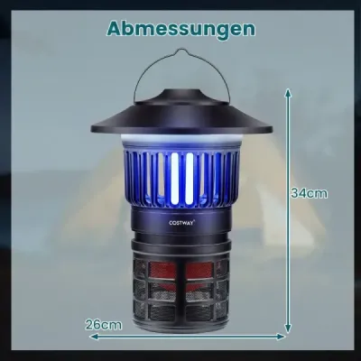 Elektrický hmyzokazný lapač 2 v 1, lampa proti komárom s LED svetlom, nabíjateľná USB mucholapka