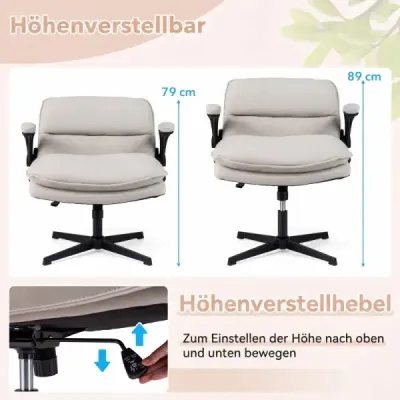 Ergonomická kancelárska stolička, výškovo nastaviteľná kancelárska stolička s operadlom, nosnosť do 150 kg
