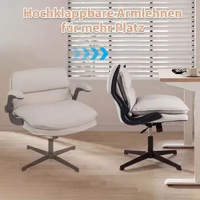 Ergonomická kancelárska stolička, výškovo nastaviteľná kancelárska stolička s operadlom, nosnosť do 150 kg