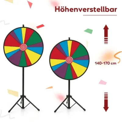 76 cm široké koleso lotérie výškovo nastaviteľné koleso lotérie so stojanom popisovateľné koleso šťastia