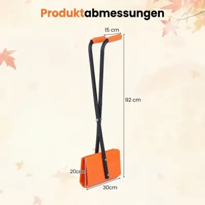 Chytač lístia s 92 cm dlhou rukoväťou, zberač lístia so širokým plastovým chápadlom a ergonomickou rukoväťou
