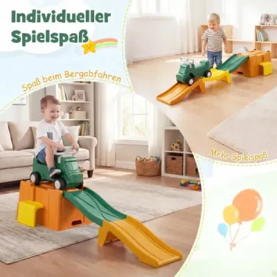 Rozšíriteľná detská horská dráha Up & Down, zelená + žltá + oranžová