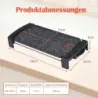 Elektrický gril 2150 W, stolový elektrický gril s dvojitou zónou pre použitie v interiéri aj exteriéri, 44 × 24 cm