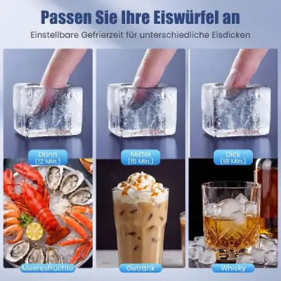 Komerčný stroj na výrobu ľadových kociek s kapacitou 50 kg za 24 hodín a zásobníkom na ľad s kapacitou 11 kg